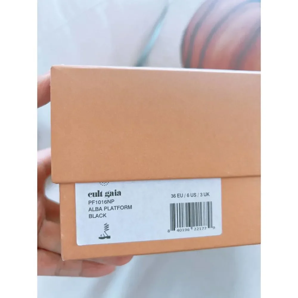 cult gaia alba platform sandal black 36